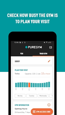 PureGym screenshots