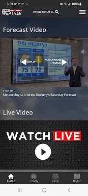 WMBF First Alert Weather screenshots