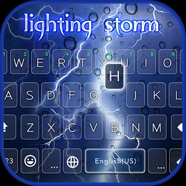 Lightingstorm Keyboard Theme screenshots