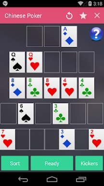 Chinese Poker screenshots