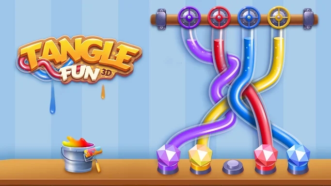 Tangle Fun 3D- Untie all knots screenshots