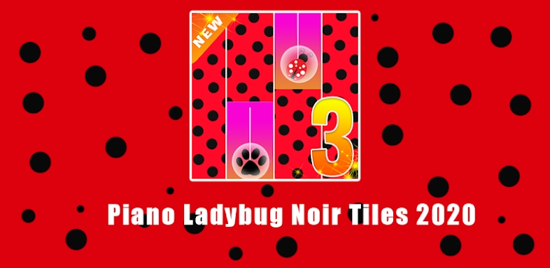 Piano Ladybug Noir Tiles 2020 : Magic Lady screenshots