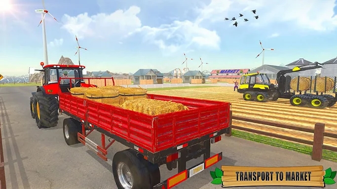 Farm Driving Tractor Games screenshots