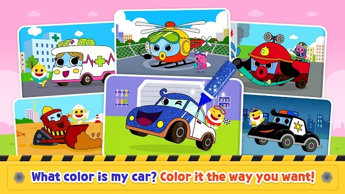 Baby Shark Car Town: Kid Games screenshots