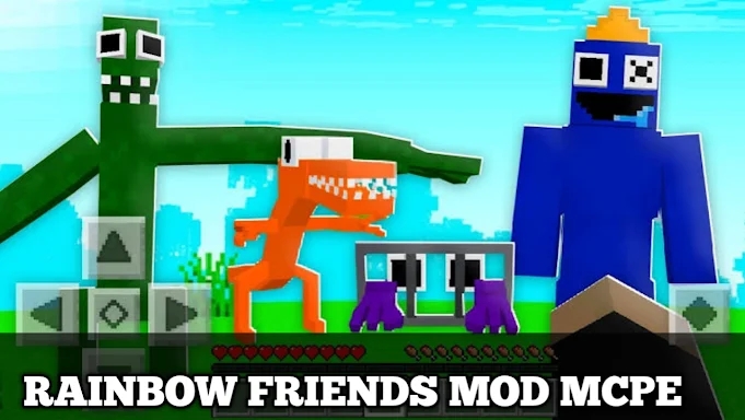 Rainbow Friends mod for MCPE screenshots