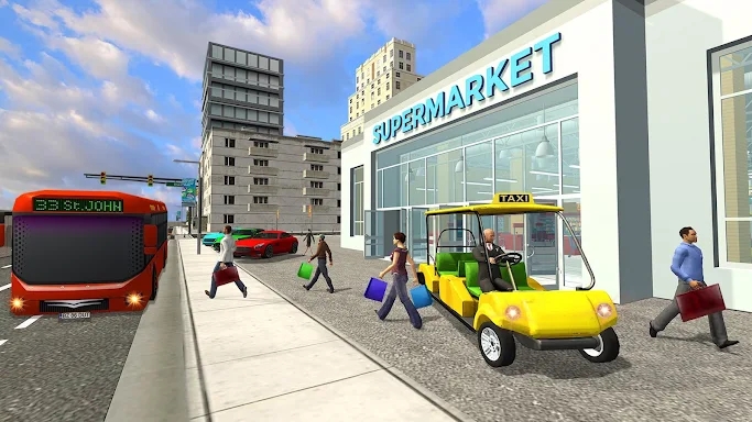 Shopping Mall Smart Taxi Drive screenshots
