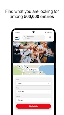 local.ch: booking platform screenshots