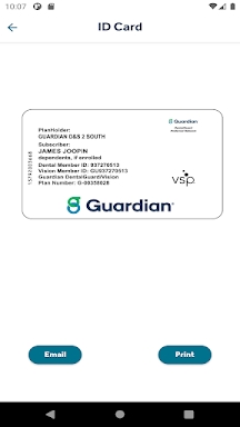 GUARDIAN® Providers & ID Card screenshots