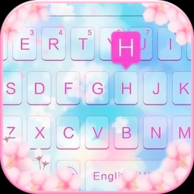 Pinksakura Keyboard Theme screenshots