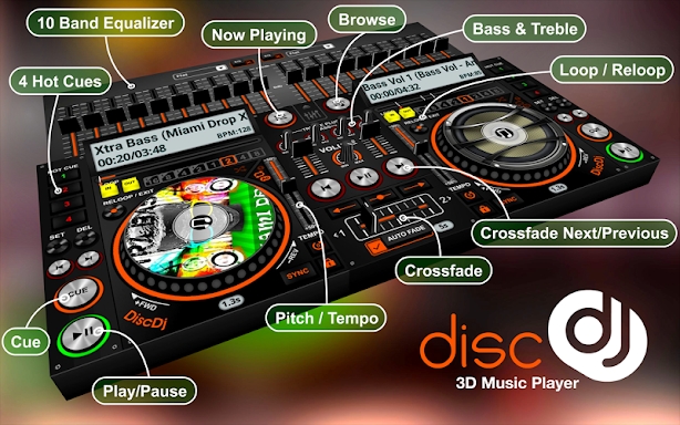 DiscDj 3D Music Player - 3D Dj screenshots