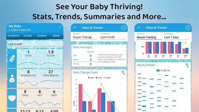 Baby & Breastfeeding Tracker screenshots