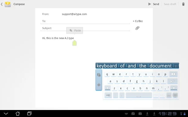 A.I.type Tablet Keyboard Free screenshots