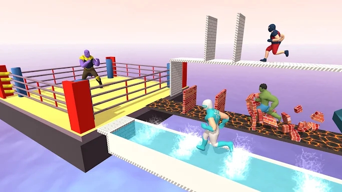 Superhero Bridge Race 3D screenshots