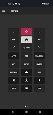 Remote for LG Smart TV screenshots