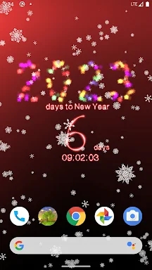 New Year's day countdown screenshots