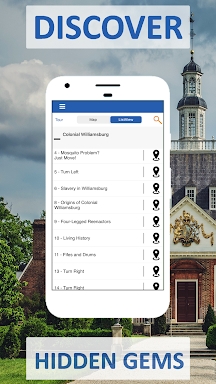 Colonial Williamsburg GPS Tour screenshots