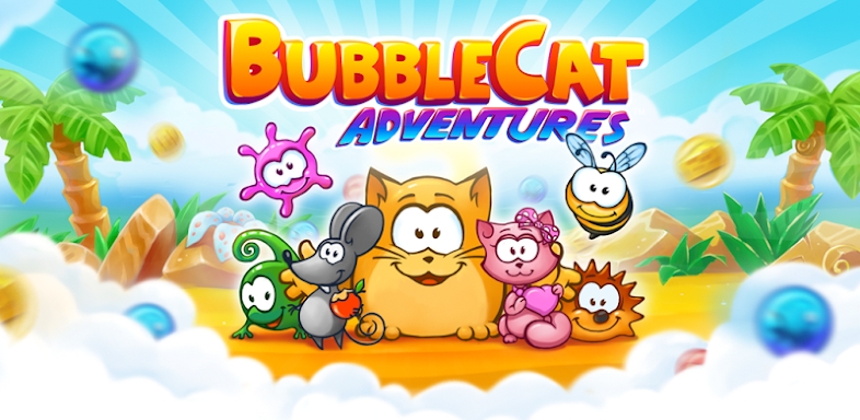 Bubble Cat Adventures: shoot and pop the bubbles! screenshots