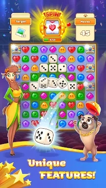 Super Pug Story Match 3 puzzle screenshots