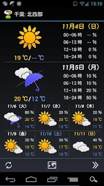 WeatherNow (JP weather app) screenshots