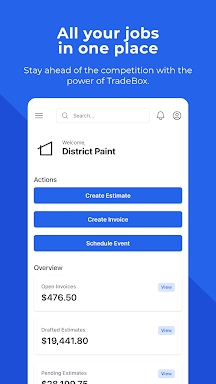 PaintBox app for painters screenshots
