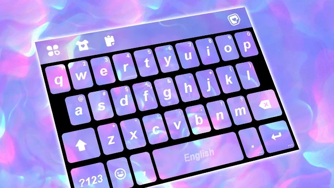 Purple Holographic Keyboard Ba screenshots