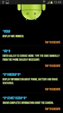 Secret Codes For Android screenshots
