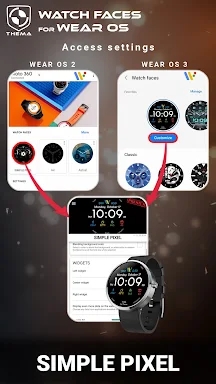 Simple Pixel Watch Face screenshots