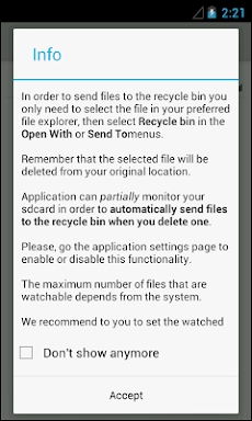 Recycle Bin screenshots