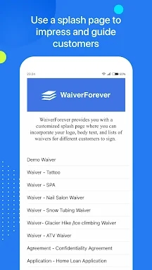 WaiverForever - Online Waiver screenshots
