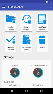 1Tap Cleaner (clear cache) screenshots