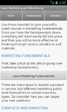 Advertising & Marketing Plan Tutorials & Strategy screenshots
