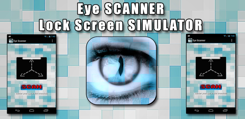 Eye Scanner Lock Screen Prank screenshots