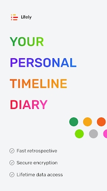Lifely: my timeline diary screenshots