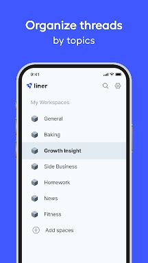 Liner: AI Assistant & Copilot screenshots