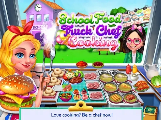 School food truck cooking screenshots