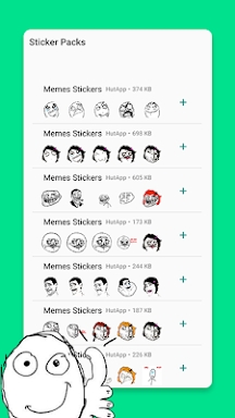 Meme Stickers for WhatsApp screenshots