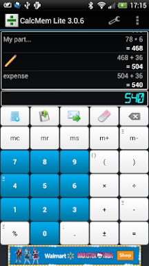 Calculator Mem Lite screenshots