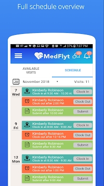 MedFlyt at Home screenshots