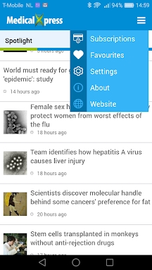 Medical Xpress screenshots