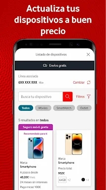 Mi Vodafone screenshots