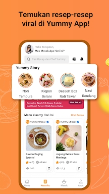 Yummy - Aplikasi Resep Masakan screenshots