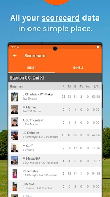 cricHQ: live cricket & scoring screenshots