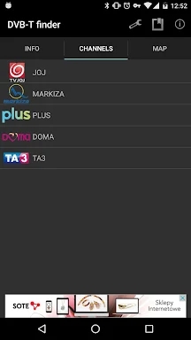 DVB-T finder screenshots
