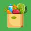 Grocery shared list and pantry icon