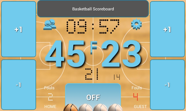 Basketball Scoreboard screenshots