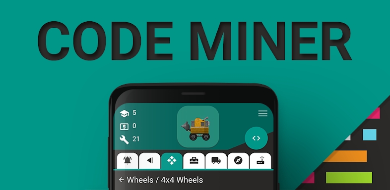 Code Miner: A Robot Programming Game screenshots