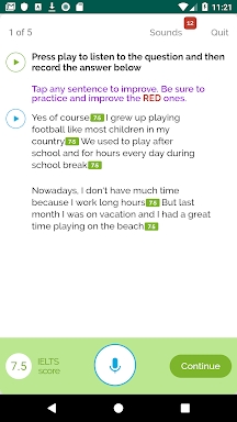 IELTSAce - Instant IELTS speaking score screenshots