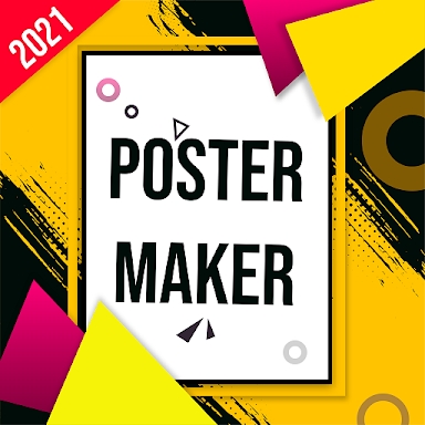 Poster maker with photo and text screenshots