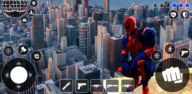 Miami Rope Hero Spider Game 2 screenshots