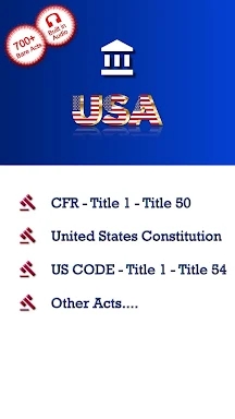 Constitution, CFR, USCODE screenshots